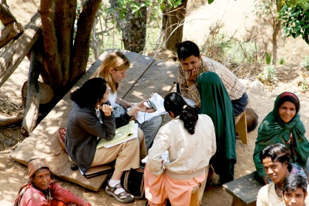 Crowley Scholars conducting interviews in Nepal